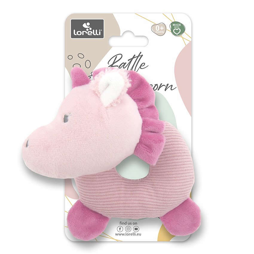 jouet d'éveil sensoriel donut unicorn rose