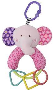 [10191400005] Hochet figure elepahant rose